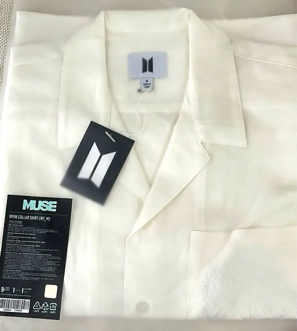 BTS JIMIN MUSE オープンカラー シャツ L ジミン