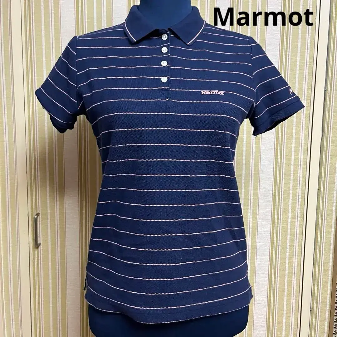 新品 Marmot マーモットタグ ポロシャツ レディース 半袖 ♥️可愛いマーモットタグ新品 Marmot レディース ポロシャツ