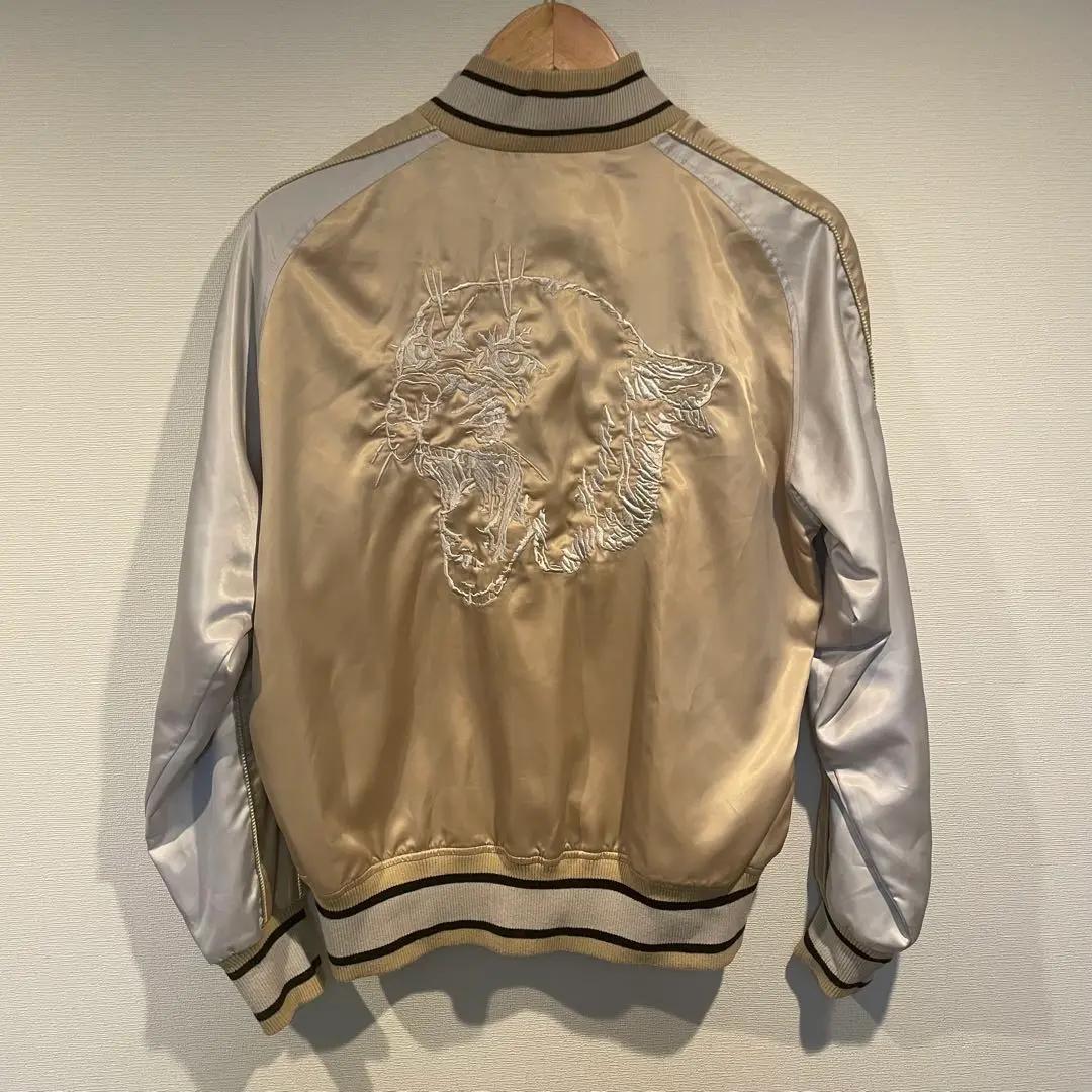 PUMA　スカジャン　リバーシブル　ベロア　別珍　リブライン　刺繍　ゴールド 2025年最新】PUMA メンズ スカジャンの人気アイテム - メルカリ