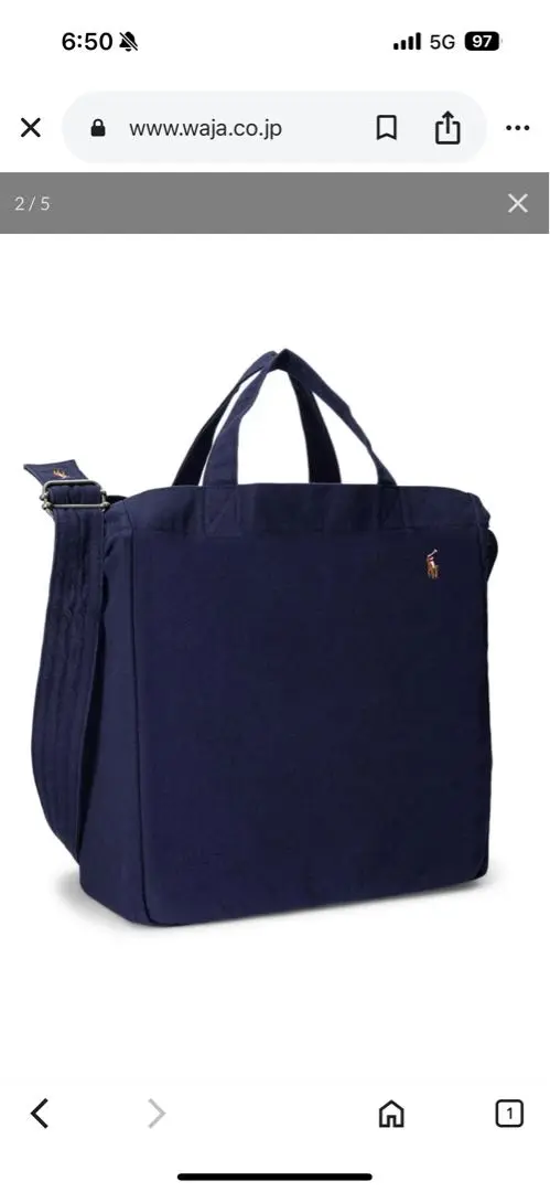 新品未使用です⭐️ラルフローレン デニムショッパートートバッグ ラルフローレン Ralph Lauren ポロラルフローレン Polo Ralph