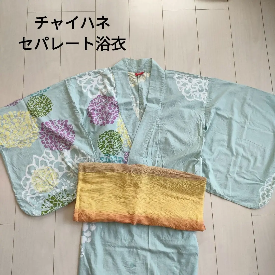 最終お値下げ⭐️チャイハネ　アジアンエスニック　セパレート浴衣　蓮の花レディース チャイハネアジアンエスニックセパレート浴衣蓮の花レディース