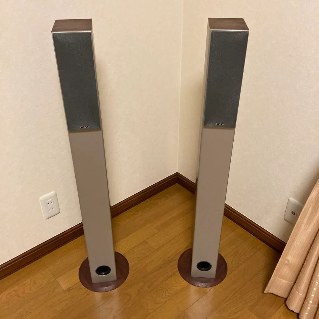 CAV DP-10型トールボーイ。スピーカー2台　6オーム　コード付 CAV DP-10型トールボーイ。スピーカー2台 6オーム コード付