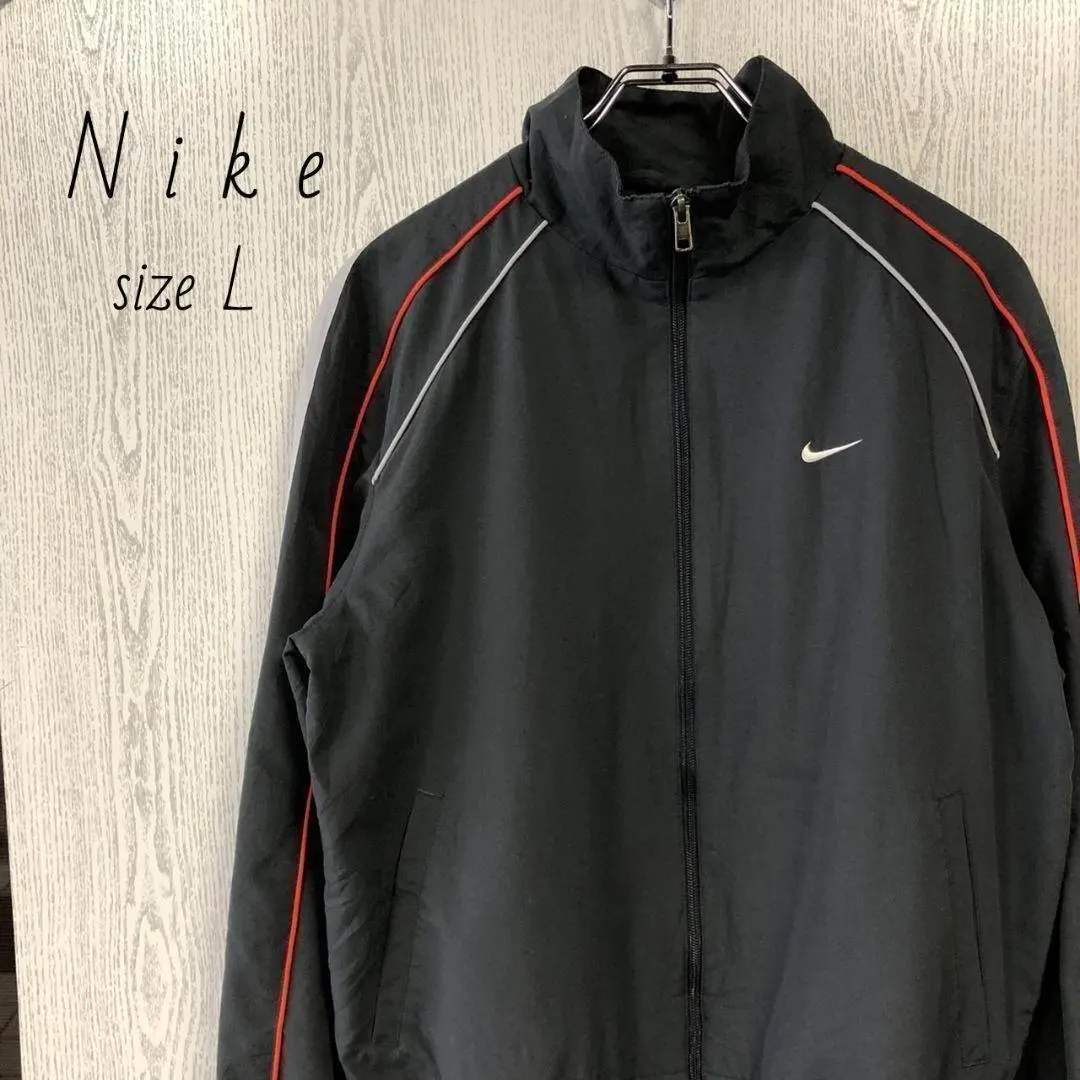 Thumbnail of Nike Swoosh Embroidered Logo Nylon Jacket L~XL Vintage