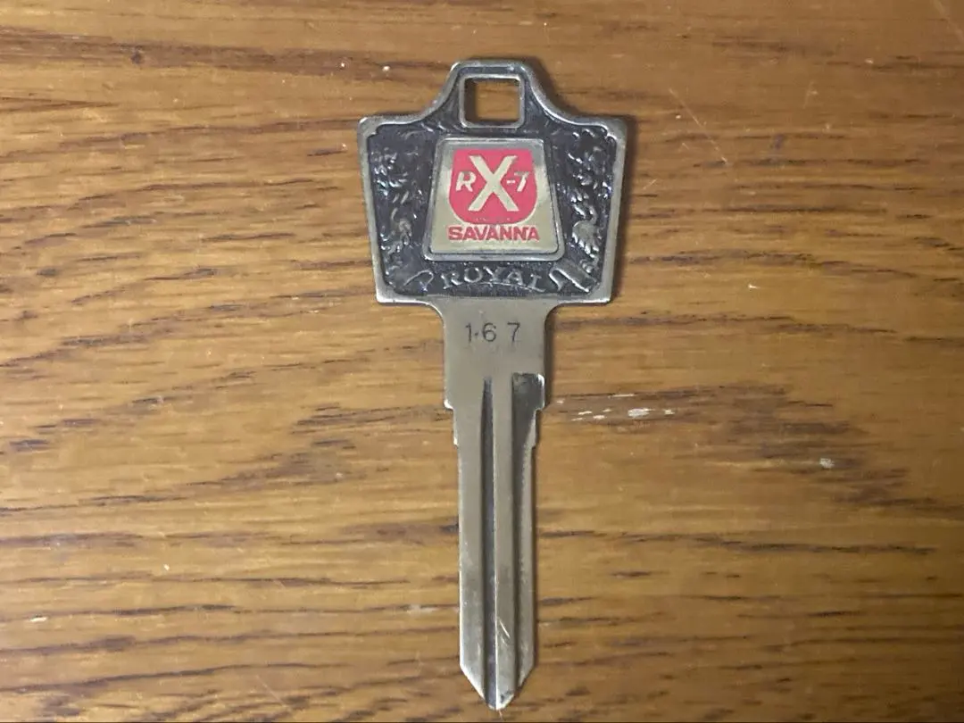 新品 馬自達 Savanna RX-7 白坯鑰匙 備用鑰匙 舊車 復古 當時物 的縮圖