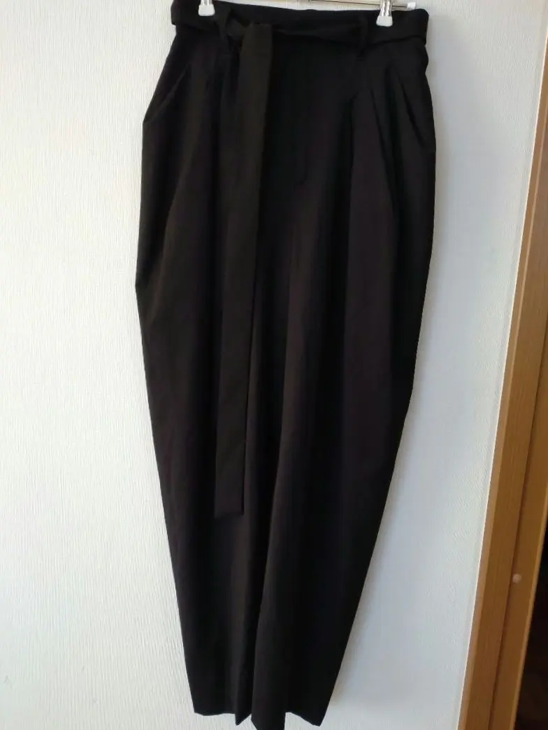 deres ドレープパンツ サイズ1 美品 drape pants deres デレス Drape pants ドレープパンツ ネイビー 1 DER23AW