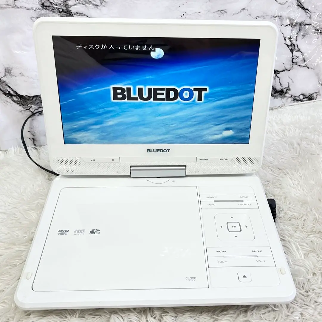 【ほぼ未使用】BLUEDOT ポータブルDVDプレイヤー BDP-1030K Amazon | BLUEDOT 【BLUEDOTポータブルDVDプレーヤー】 10インチ