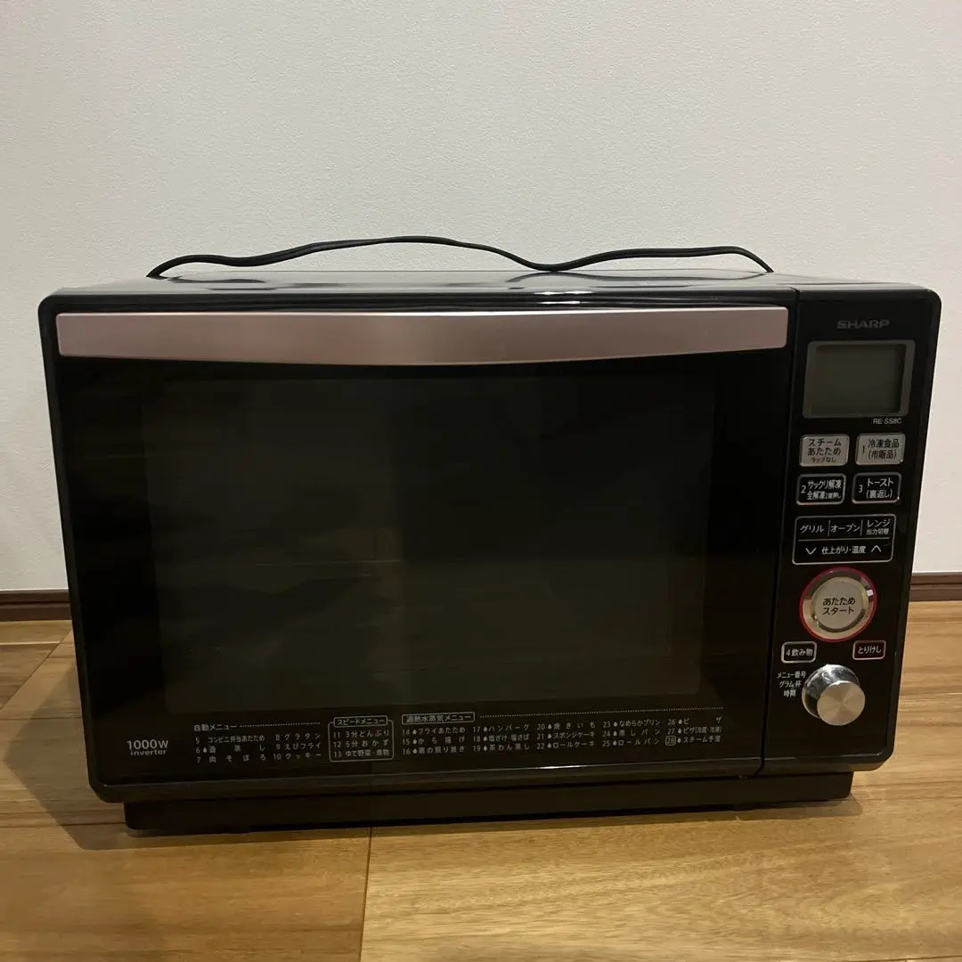 SHARP オーブンレンジ RE-SS8C-B 1200W 2015年製 Amazon | シャープ オーブンレンジ 過熱水蒸気 23L 1段調理