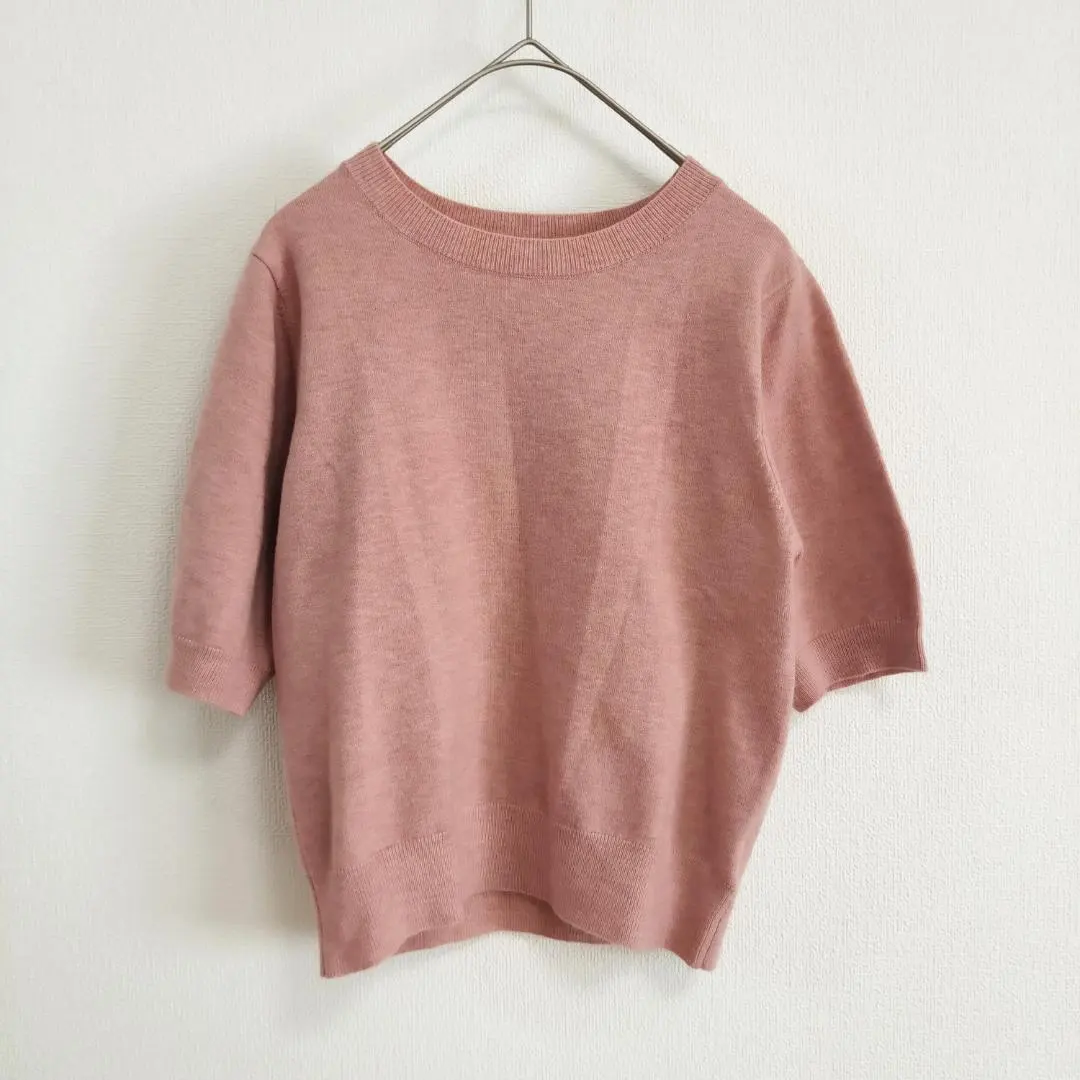 Thumbnail of DISCOAT Short Knit, Size F, Dusty Pink, Simple