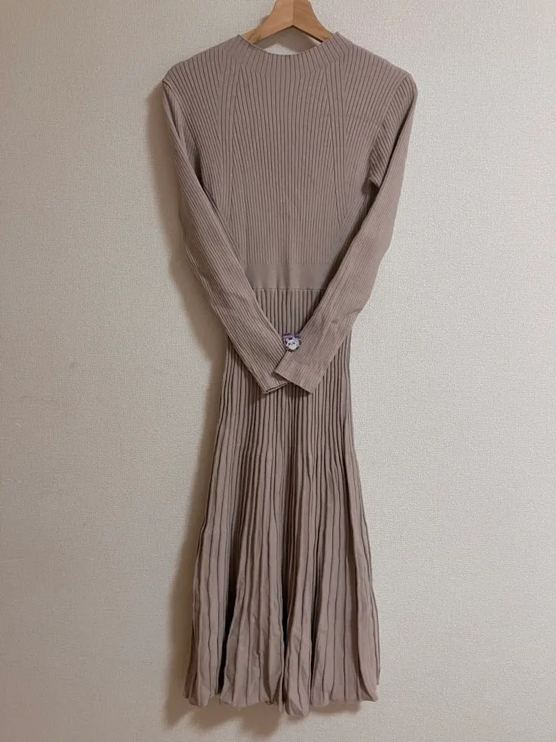 Thumbnail of salire Pink Beige Knit Dress