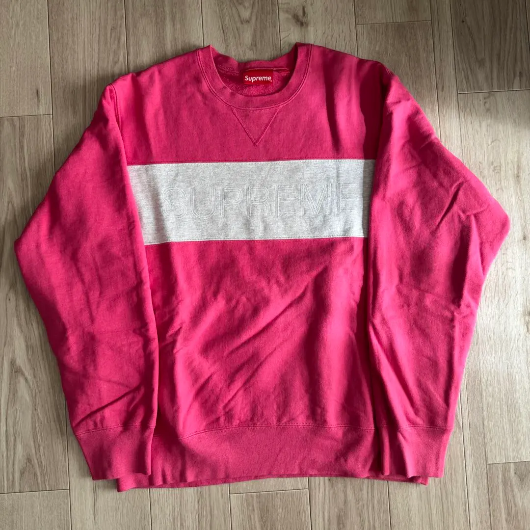 Thumbnail of Supreme Crewneck Sweatshirt - Pink/Gray