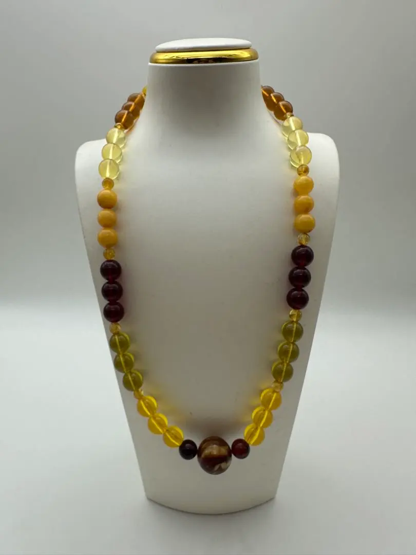 Thumbnail of ☆Natural☆ Baltic Sea Amber, Multi-Colored Amber, Beeswax Necklace, Beautiful Accessory
