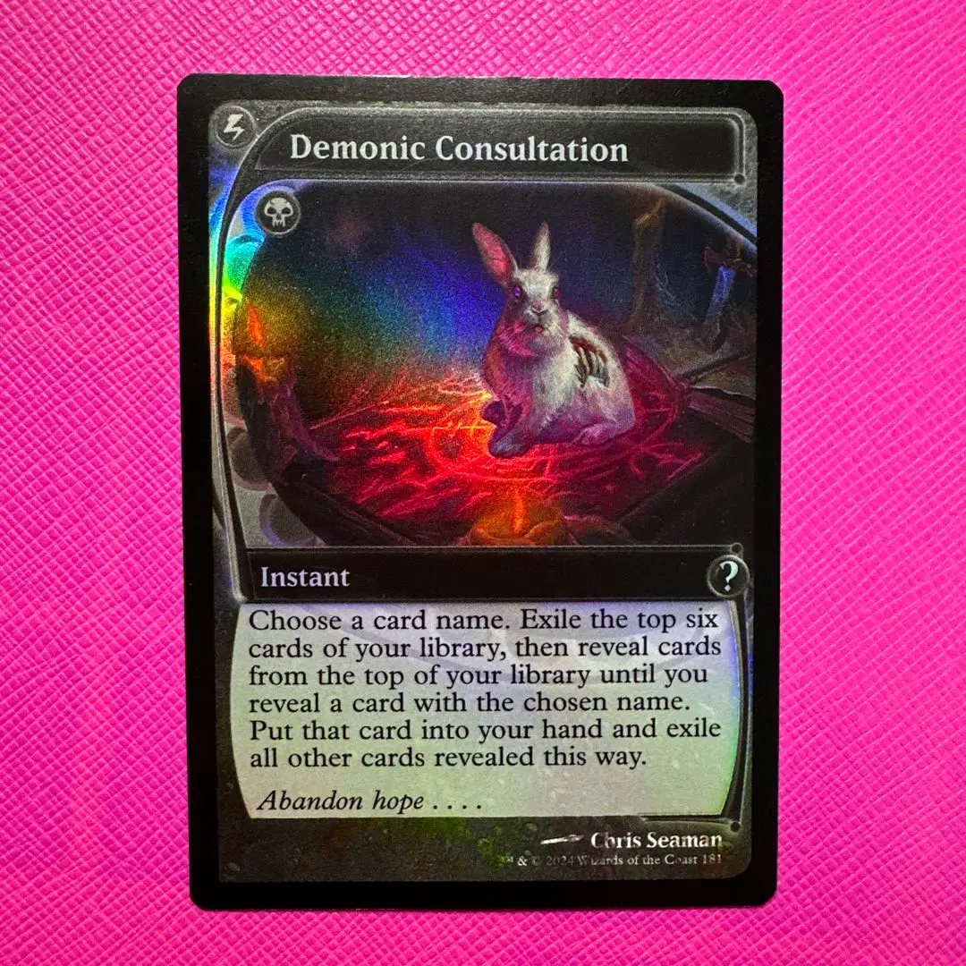 MTG Demonic Consultation 未来予知枠foil 英語MB2 MTG Demonic Consultation 未来予知枠foil 英語MB2