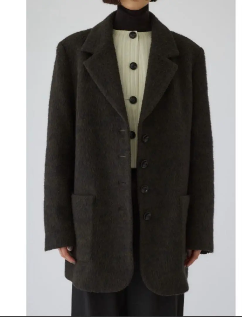 【希少】リムアークRIM.ARK ミックスヤーン　ロングコート　３８ RIM.ARK | Coat like long OP (LONG DRESS ) |RIM.ARK ONLINE STORE