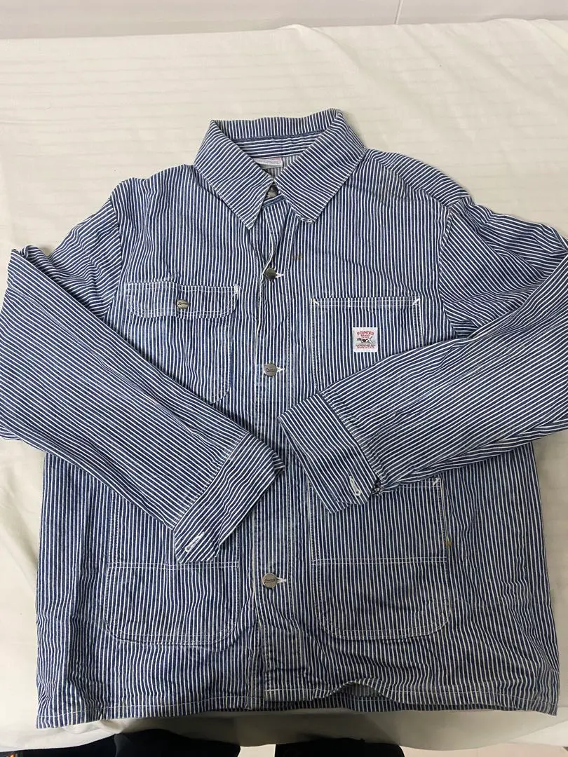 カーハート カバーオール ヒッコリー デニムジャケット ミディアム Carhartt (カーハート) 00s ブランケット付き デニム ミシガン