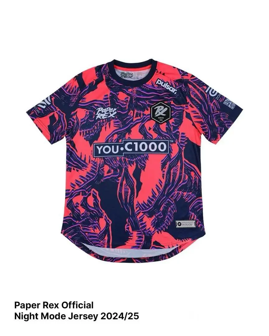 PRX Official Match Jersey 2025/26 DinoGlitch – Paper Rex Shop