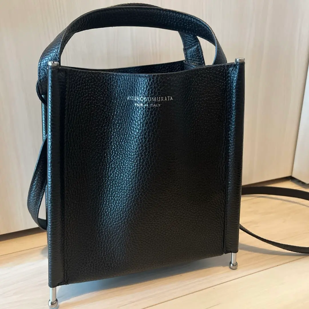 HARUNOBUMURATA ACHILLE レザーショルダー付きトートバッグ HARUNOBUMURATA ACHILLE レザーショルダー付きトートバッグ