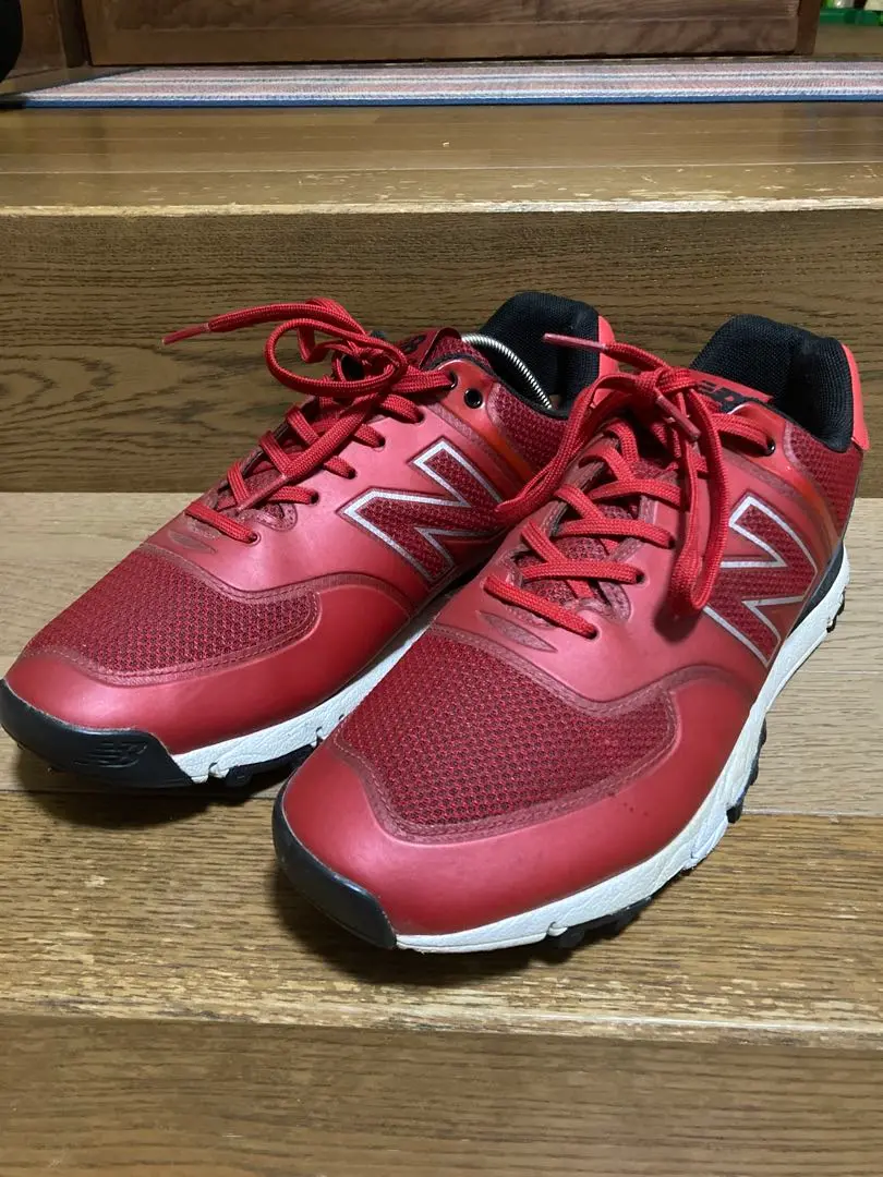 【即完人気】NewBalance MG574 SR ゴルフシューズ 27 レッド 即完人気】NewBalance MG574 SR ゴルフシューズ 27 レッド