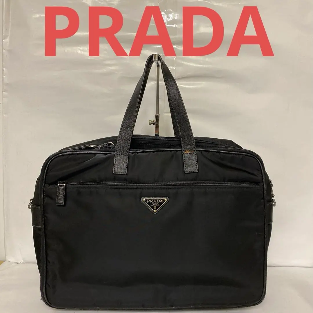 Thumbnail of IBE13-16 Prada Men's Pocono Briefcase Business Bag