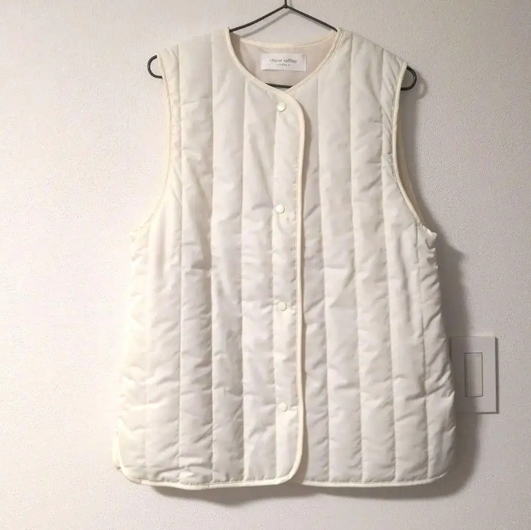 Thumbnail of Excellent condition, worn once: chocol raffine ivory quilted vest
