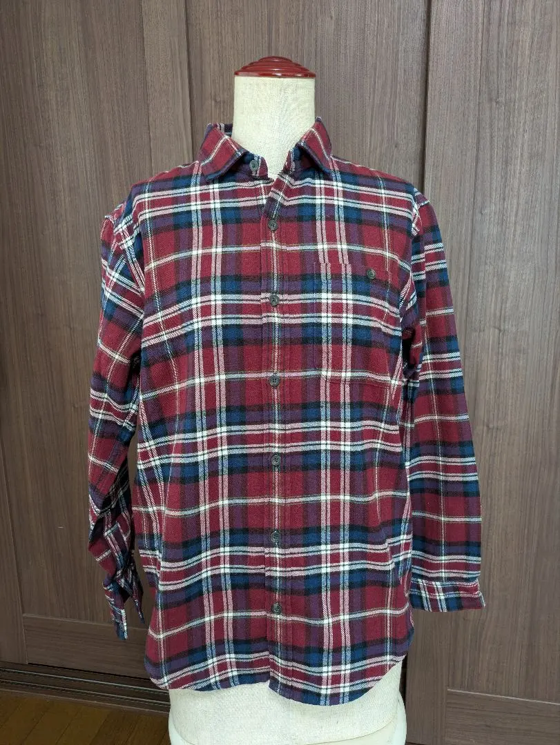 Thumbnail of THE NORTH FACE Red + Navy Check Long Sleeve Shirt
