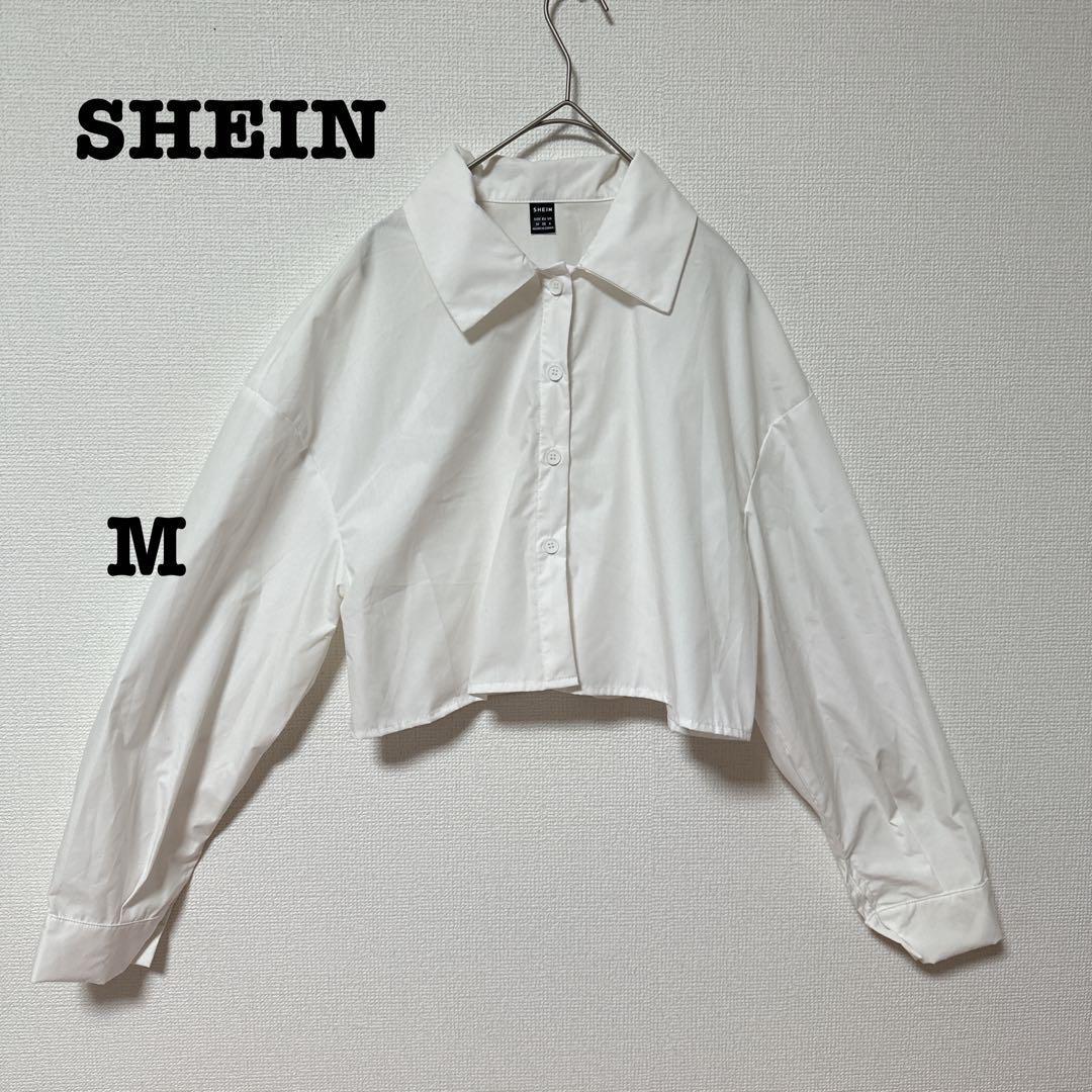 Thumbnail of SHEIN White Cropped Shirt, Size M, Short Length