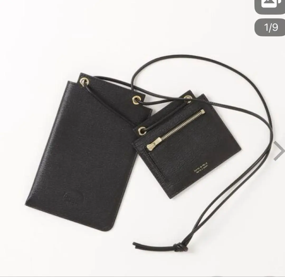 新品未使用　スマートショルダーウォレット BLACK スマートショルダーウォレット BLACK*TURQUOISE - メルカリ