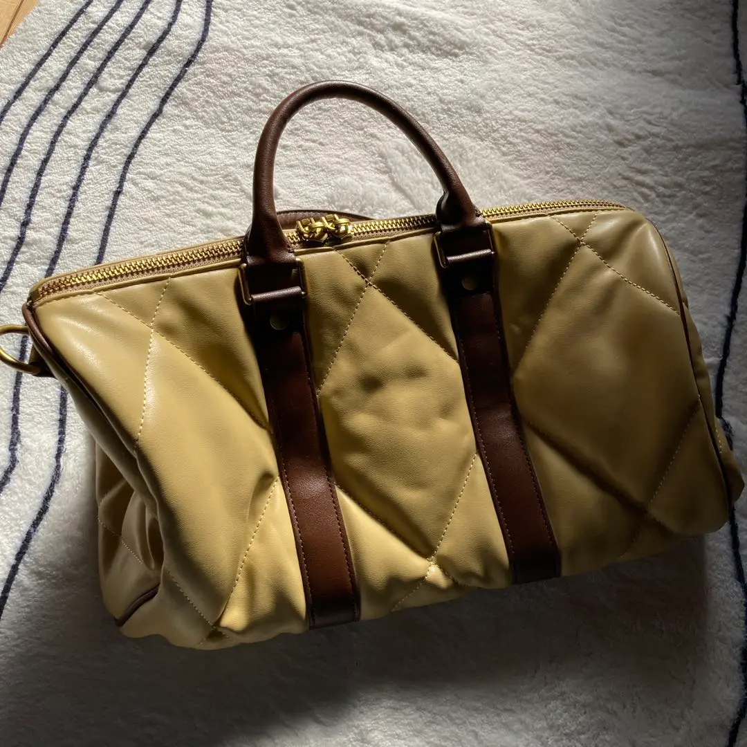 ambergleam ボストンバッグ アンバーグリーム アンバーグリーム AMBERGLEAM Boston Quilting Leather Bag