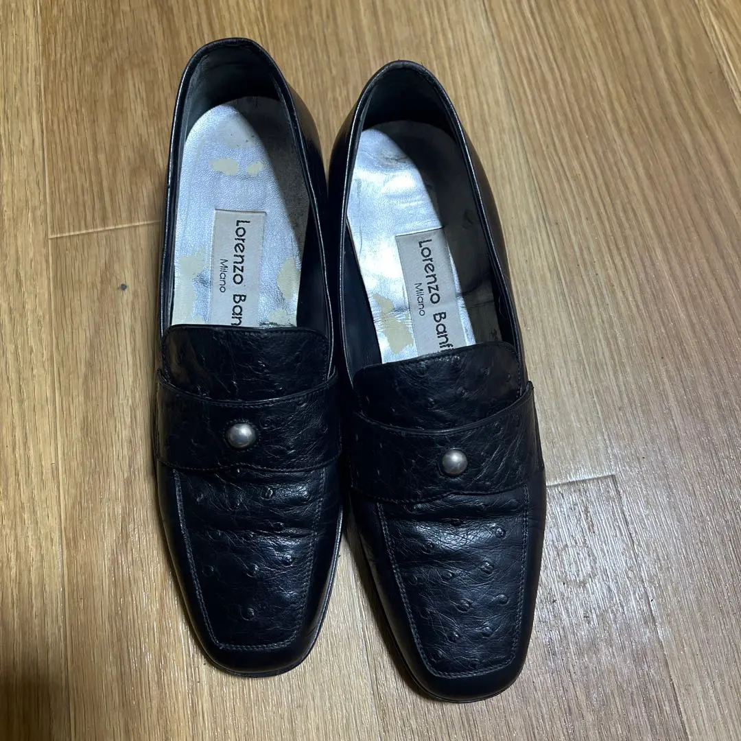 Lorenzo Banfi ブラックスエードシューズ Lorenzo Banfi ブラックスエードシューズ