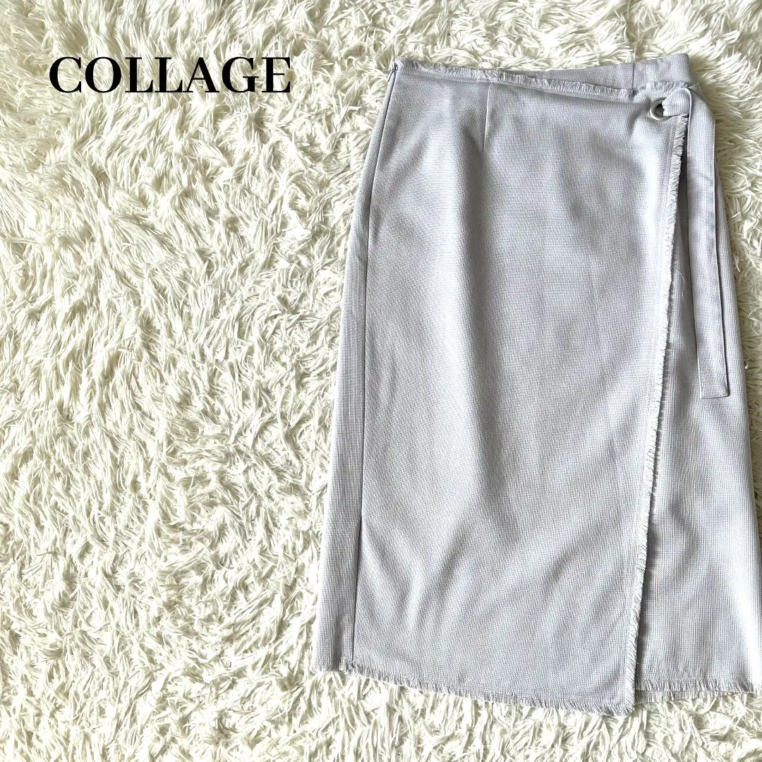 Thumbnail of 【Excellent Condition】Collage Gallardagalante Wrap-style Tight Skirt Gray Free Size
