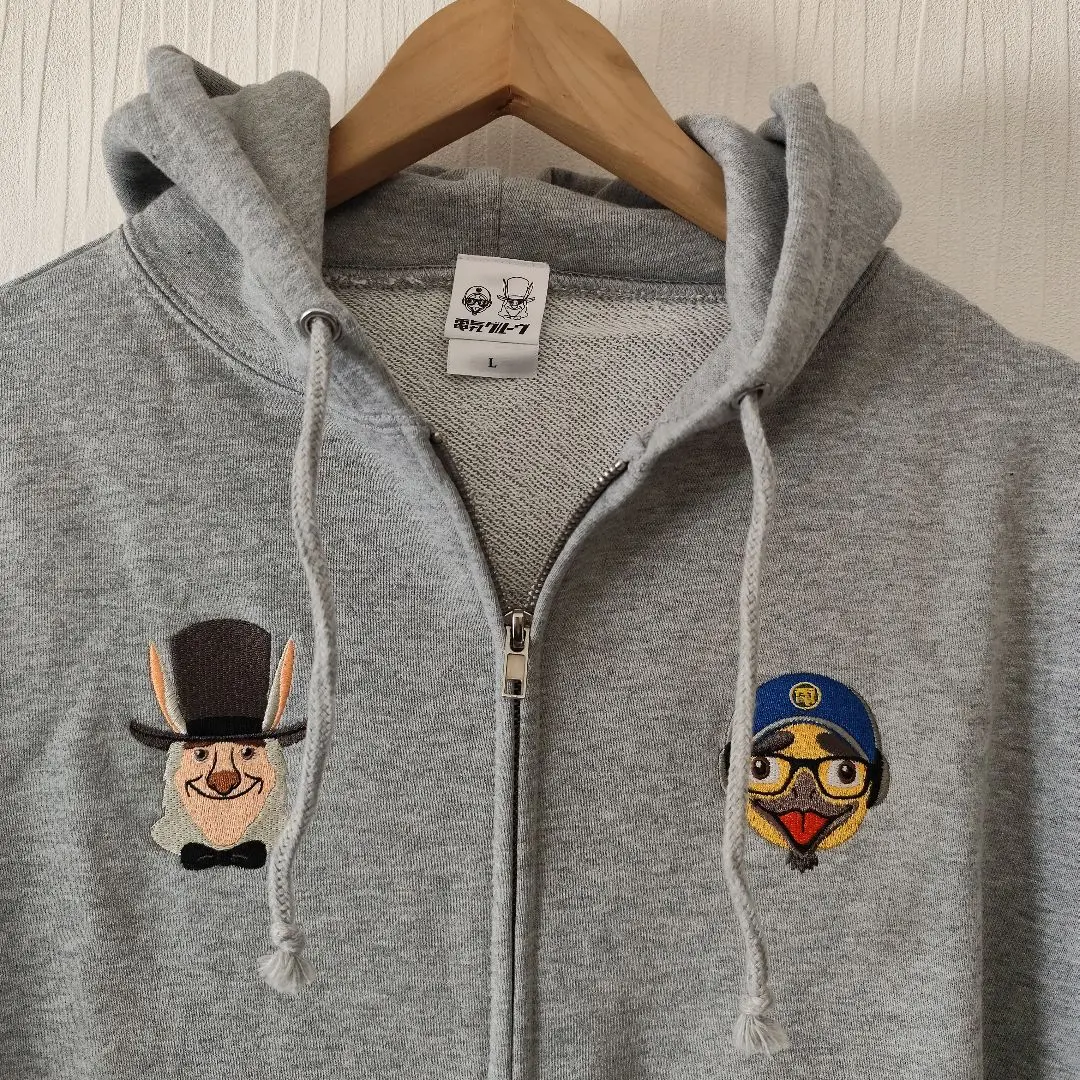 電気グルーヴ ☆ 新品未開封 CUT UP LOGO 刺繍 パーカー 電気グルーヴ CUT UP LOGO Hoodie（GRAY） – DENKI GROOVE