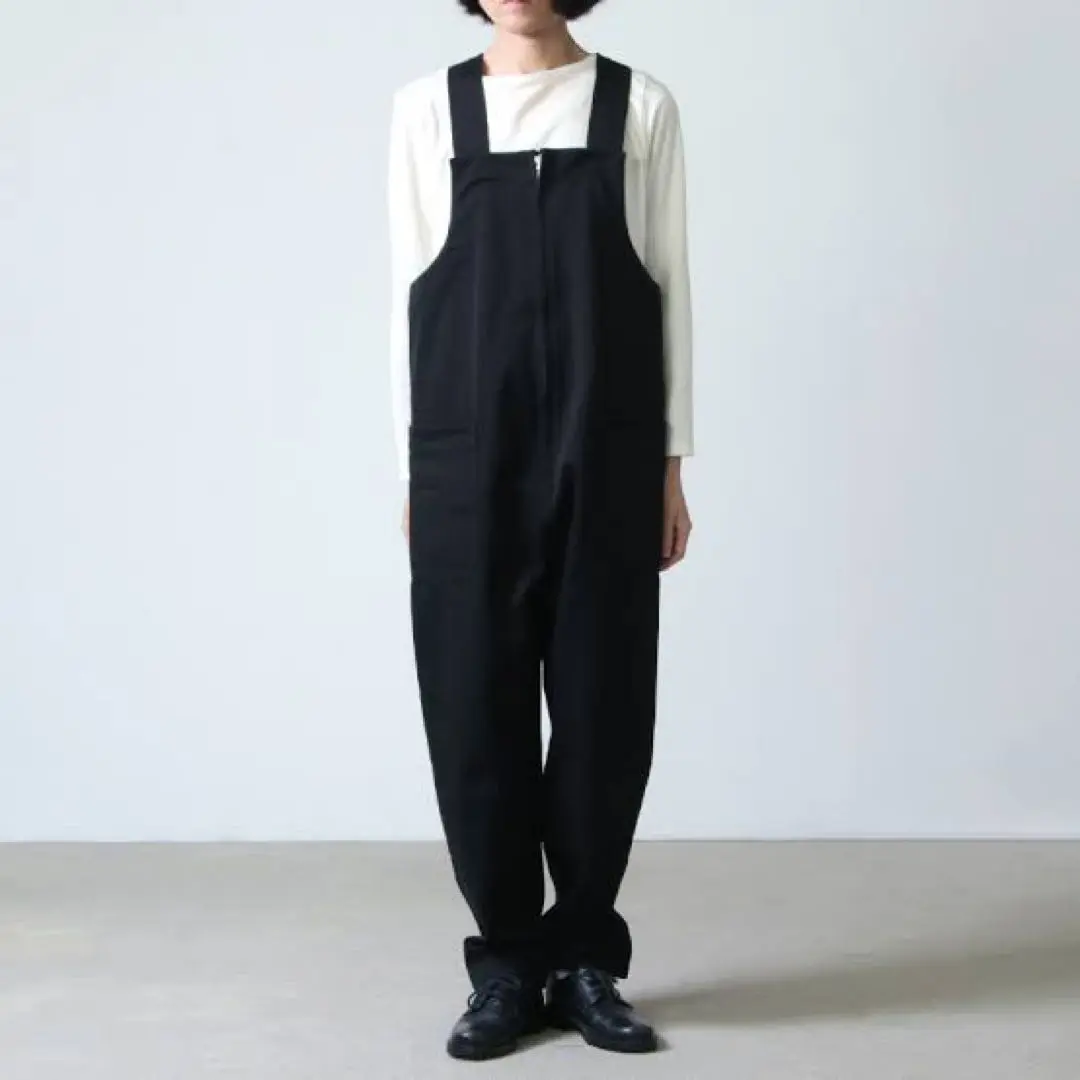 美品♡ beautiful people サロペット　オールインワン　黒 2025年最新】beautiful people サロペット・オーバーオール