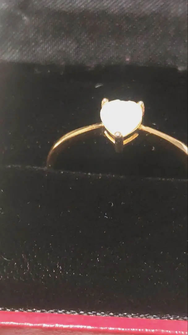 降價，天然蛋白石心形銀飾 的縮圖