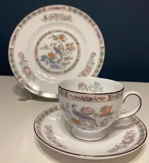 Thumbnail of WEDGWOOD Kutani Crane Cup & Saucer and Tea Plate