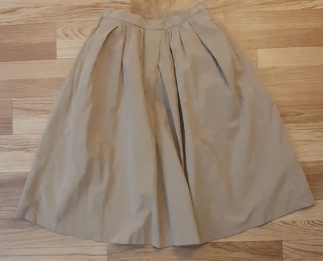 Thumbnail of Vis Beige Flare Skirt, Long
