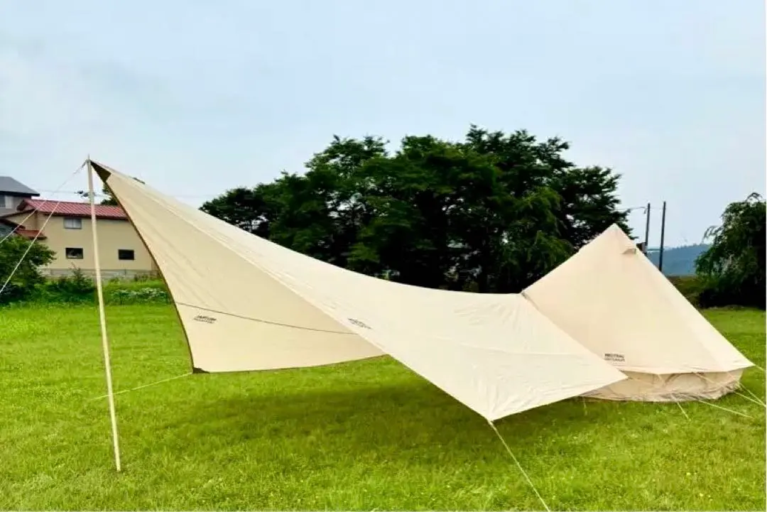【値下げ】ワンポールテント・タープセット　GEテント4.0 GEタープ6.0 NEUTRAL OUTDOOR｜GE Tent