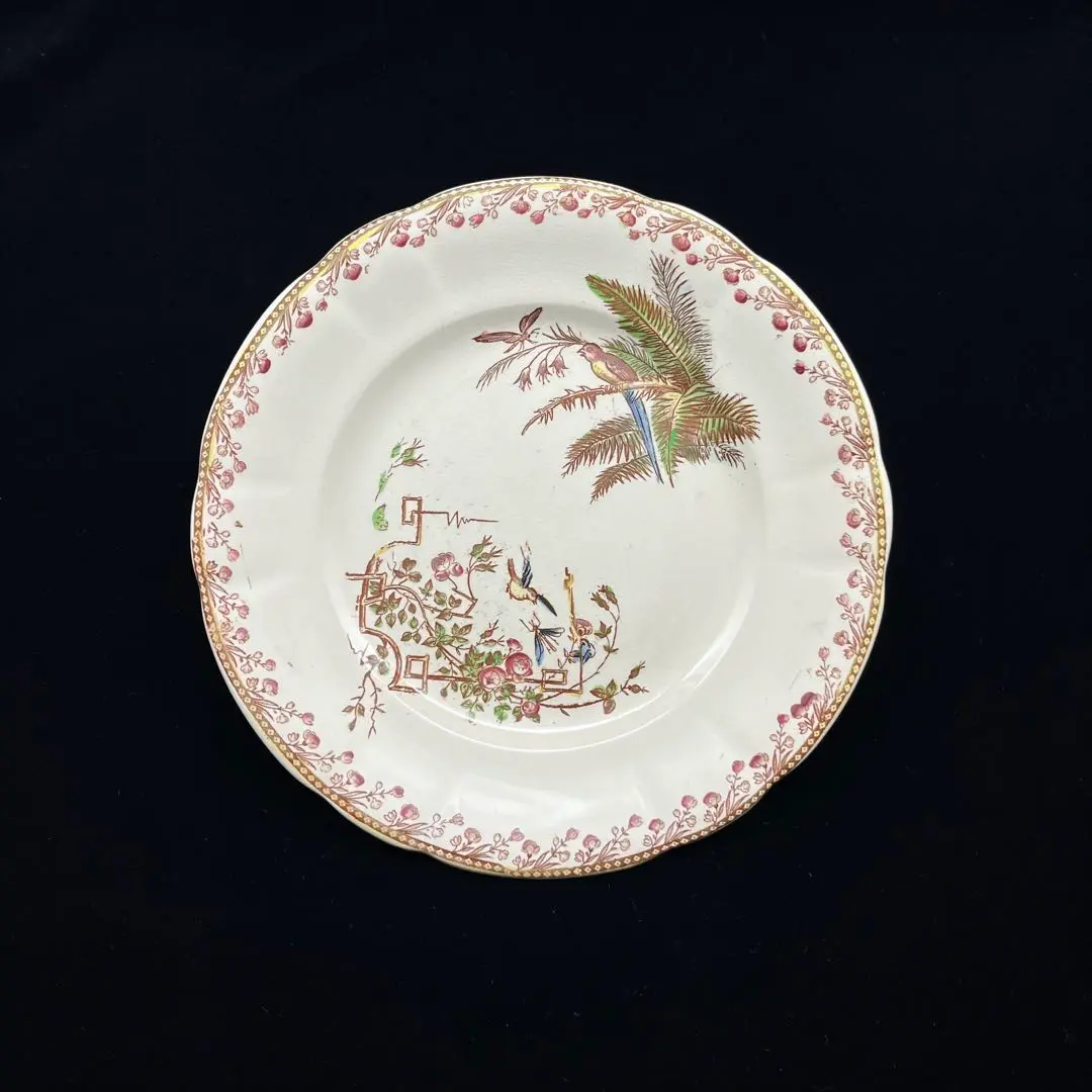 美品フランス19世紀 美しい白オーバル皿 ペクソンヌ