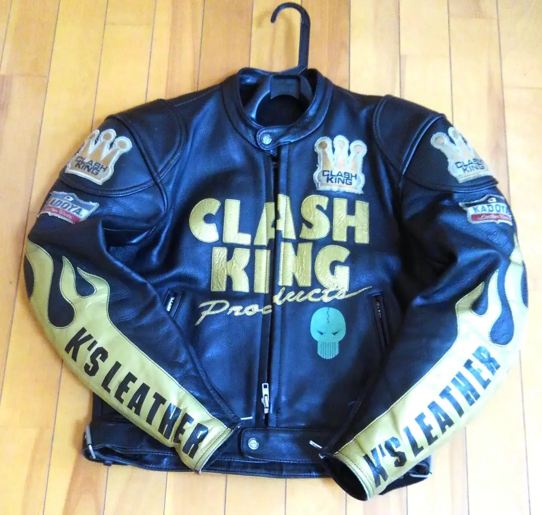訳あり】KADOYA レザー ジャケット CLASH KINGLサイズ