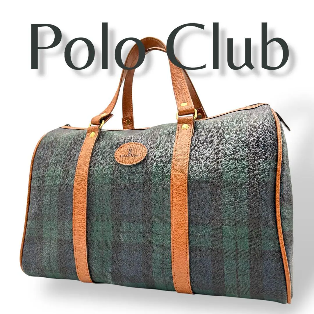 Polo Sport ボストンバッグ Sports Camp グレー/グリーン 2025年最新】Polo Club メンズ ボストンバッグ・旅行用バッグの