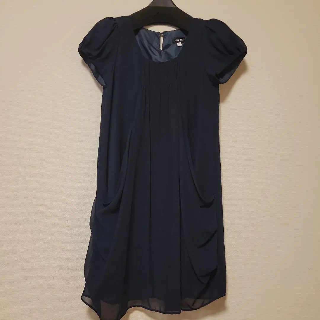 Thumbnail of Navy Flare Dress, Short Sleeves (Nursing-Friendly)