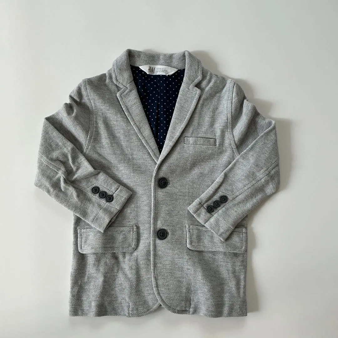 Thumbnail of H&M Cotton Jacket Blazer Gray