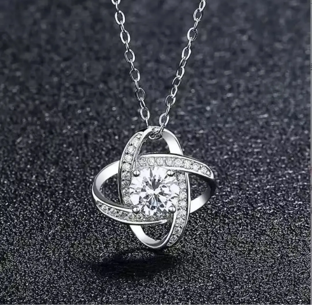 Thumbnail of 【New】Stone Silver Necklace for Women - Elegant, High-Quality, and Popular Gift
