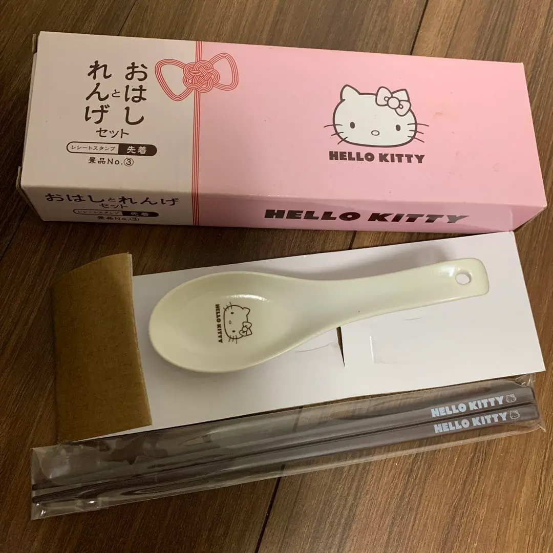 未使用 キティ レンゲ 2個セット サンリオ ハローキティ レンゲ キッチン 食器 Sanrio