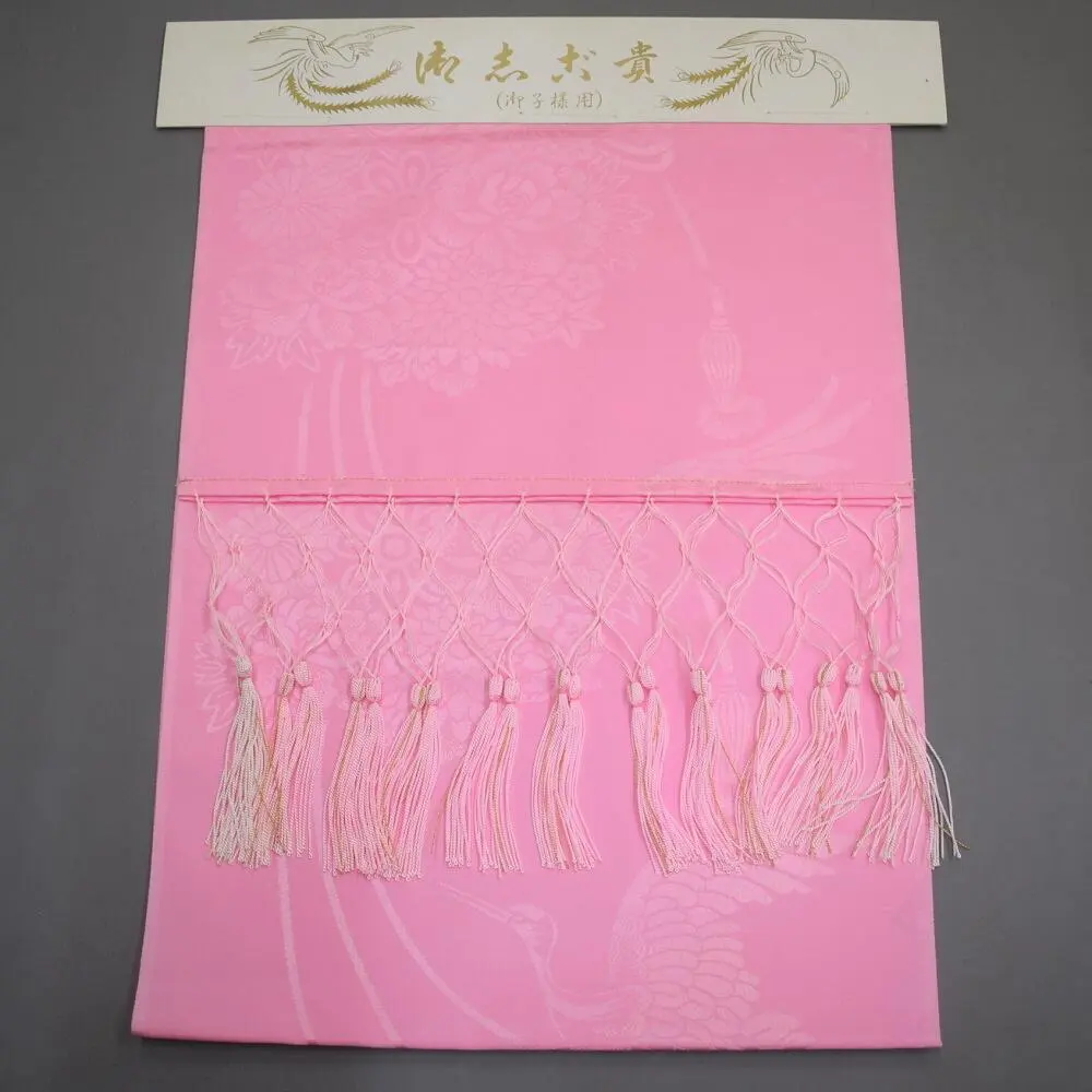 Thumbnail of M801-3 New Shime (decorative sash) Pink Crane & Yakudama (amulet balls) 753 (Ceremony)