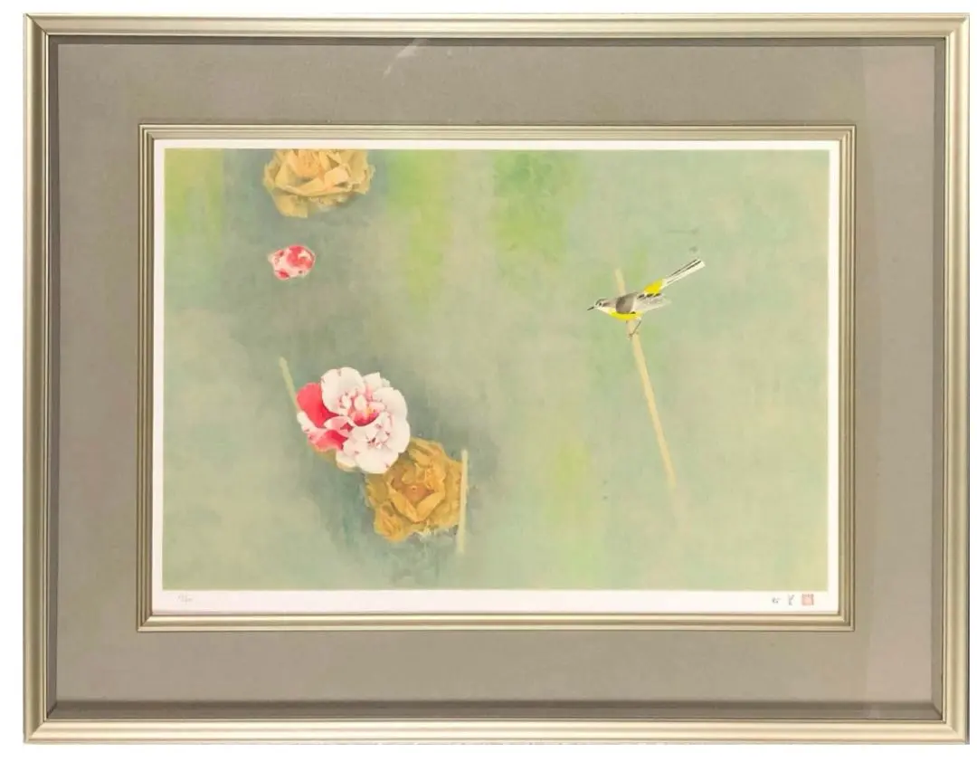美品 上村松篁「兎」～母と子と～ リトグラフ 高島屋取扱い 直筆サイン・印章有 美品 上村松篁「兎」～母と子と～ リトグラフ 高島屋取扱い 直筆