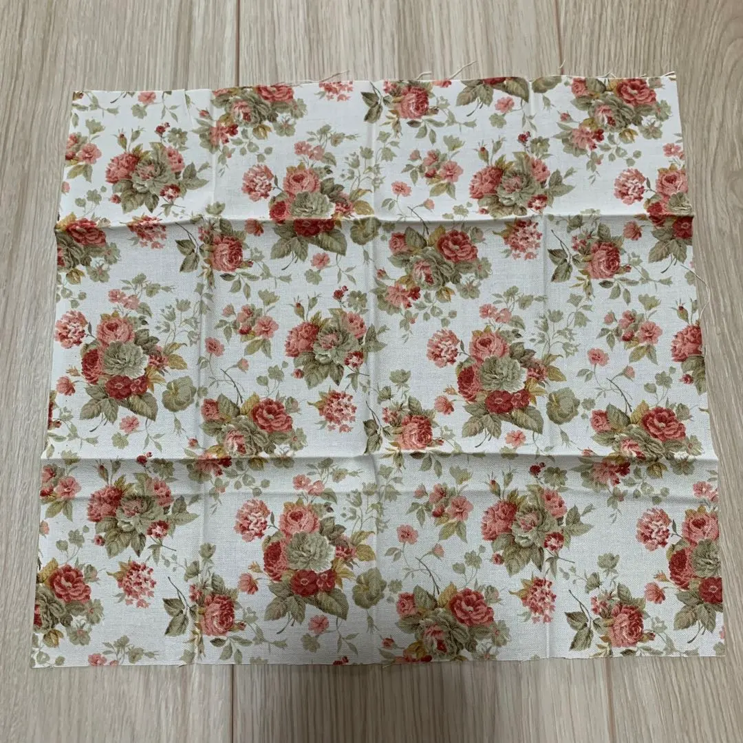 Thumbnail of Antique Rose Style Cut Cloth Fabric Rose Floral Pattern
