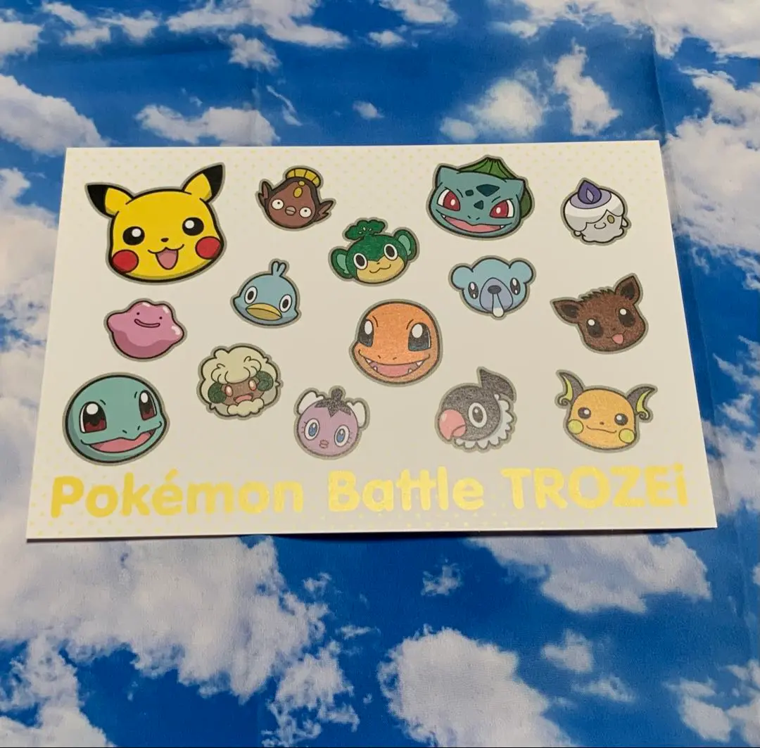 【非売品】ポケモンバトルトローゼ チラシ＆ステッカー＆ポストカード ポケモンバトルトローゼ』発売記念！ “限定お宝グッズ☆トローゼ