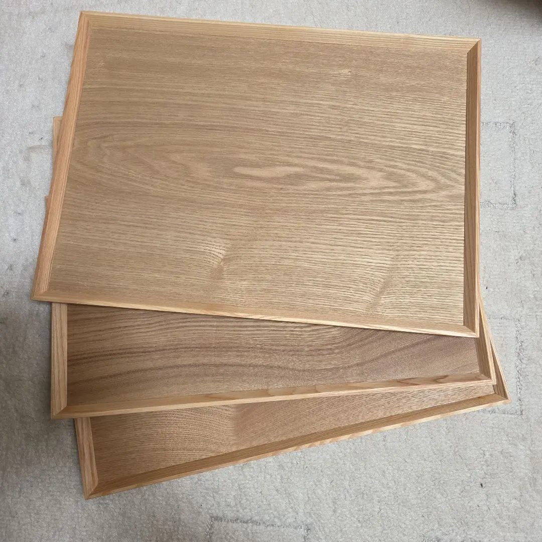 Thumbnail of Like new wooden trays, 3 pieces