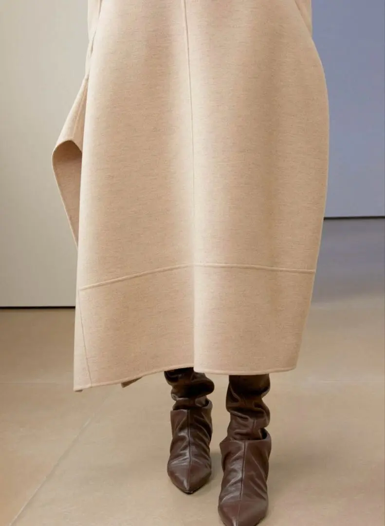 新品　ジルサンダー　ベージュ フレアスカート サイズ32 JIL SANDER ジルサンダー レディース ひざ丈スカート サイズ：36