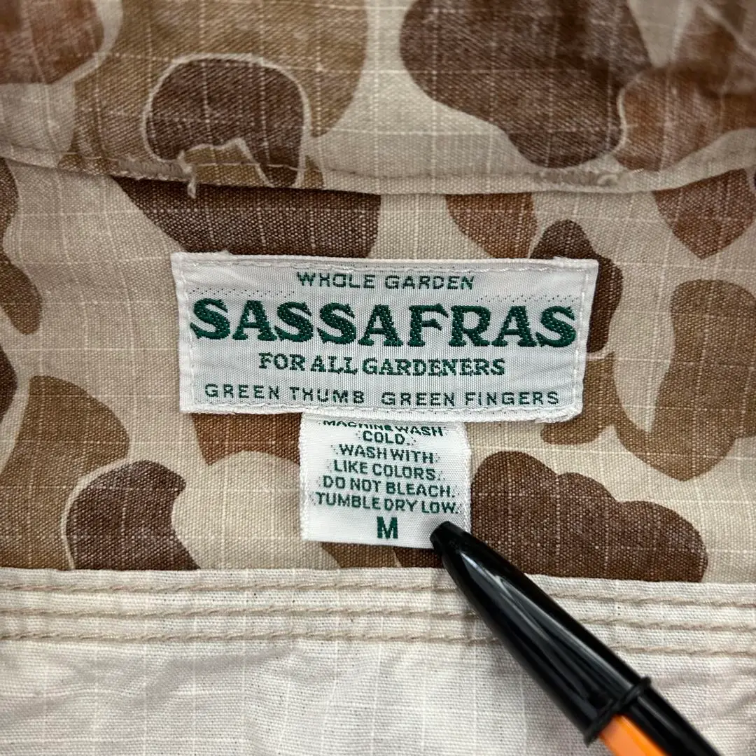 トップス SASSAFRAS TREE CHOPPER HALFNEP BACKSATIN SASSAFRAS ササフラス シャツジャケット Tree Chopper Bud Half