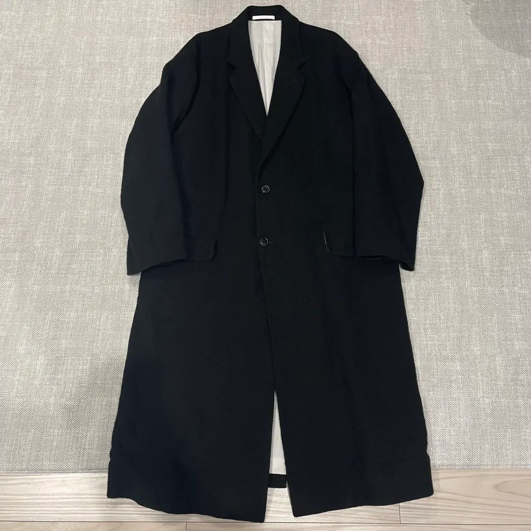 2017AW graphpaper KIBATA ロングチェスターコート ウール DOUBLE CLOTH ウールチェスターロングコート（チェスターコート